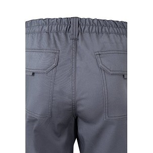 VL DIONYSUS. Multi-pocket stretch trousers (240g/m²), in cotton (46%), EME (38%) and polyester (16%)