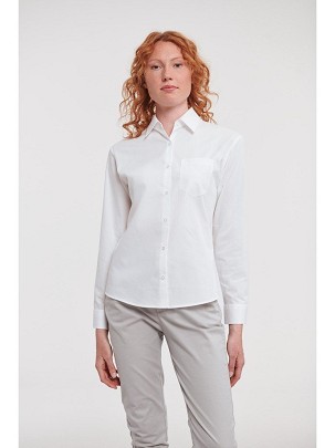 RUSSELL women's long sleeve shirt PURE COTTON
