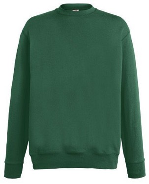 Fruit of the Loom, Lightweight Set-in Sweat, Classic Lightweight Men's Hoodie, Forest Green, L