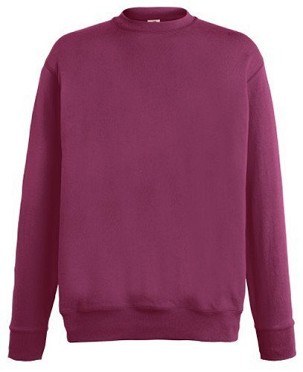 Fruit of the Loom, Lightweight Set-in Sweat, Classic Lightweight Men's Hoodie, Burgundy, S
