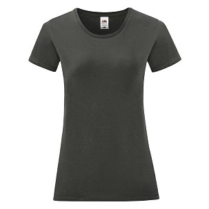 Fruit of the Loom, LADIES ICONIC 150T, ženska pamučna majica, svetlo grafit boja