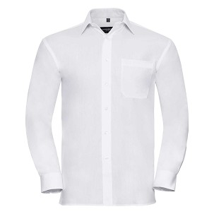 Men's LS Cot Pln Shirt