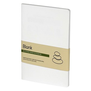 BLANK, a5 notebook, white