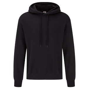 Fruit of the Loom, CLASSIC HOODED BASIC SWEAT, duks sa kapuljačom, crna