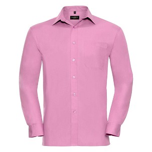 Men's LS Cot Pln Shirt