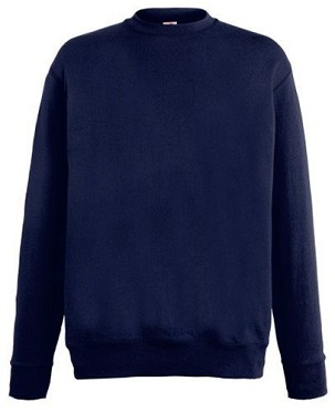 Fruit of the Loom, Lightweight Set-in Sweat, klasični lagani muški duks, tamno teget,  L