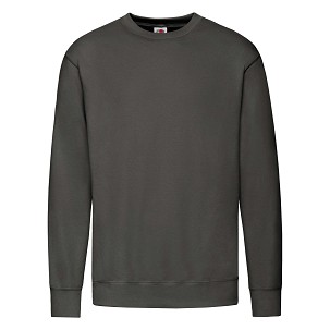 Fruit of the Loom, Lightweight Set-in Sweat, klasični lagani muški duks,svetlo grafit , M