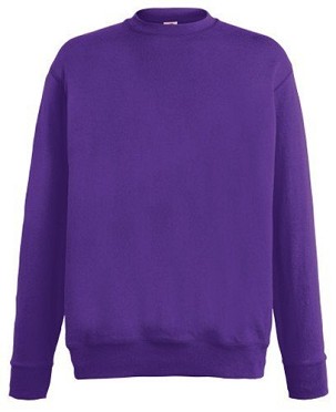 Fruit of the Loom, Lightweight Set-in Sweat, Classic Lightweight Men's Hoodie, Purple, 2XL