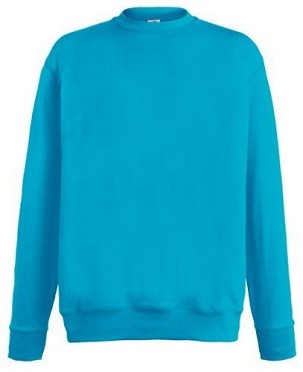 Fruit of the Loom, Lightweight Set-in Sweat, Classic Lightweight Men's Hoodie, Azure Blue, S
