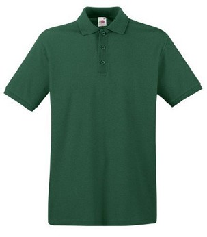 Fruit of the Loom, Premium Polo, premium men's polo shirt, forest green, 2XL