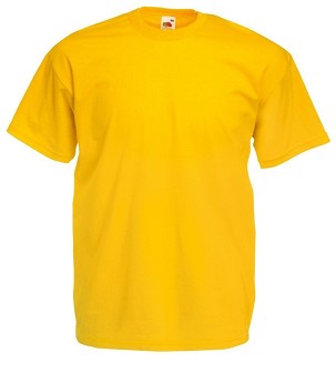 Fruit of the Loom, Valueweight, muška pamučna majica kratkih rukava, suncokret žuta, S