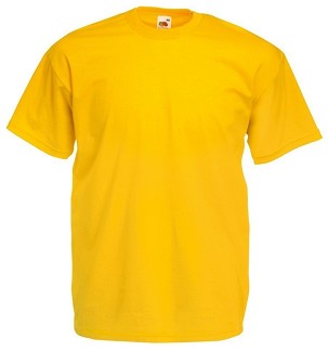 Fruit of the Loom, Valueweight, Men's Cotton T-shirt, Sunflower Yellow, M