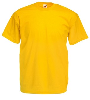 Fruit of the Loom, Valueweight, muška pamučna majica kratkih rukava, suncokret žuta, L