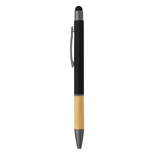 TITANIUM TOUCH BAMBOO, metalna "touch" hemijska olovka, crna