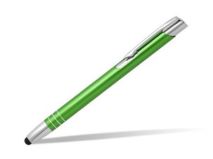 OGGI TOUCH, metallic "touch" hemijska olovka, light green