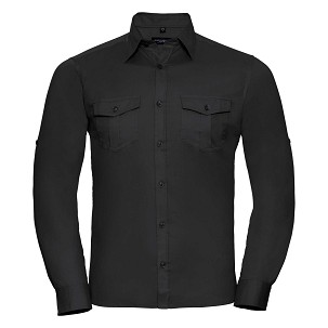 RUSSELL muška košulja sa rukavima na namotavanje ROLL SLEEVE TWILL