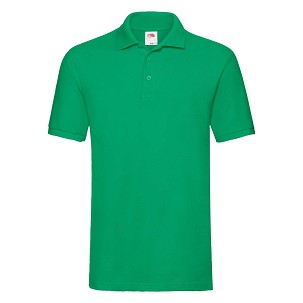Fruit of the Loom, Premium Polo, premium polo shirt for men, kelly green,  S
