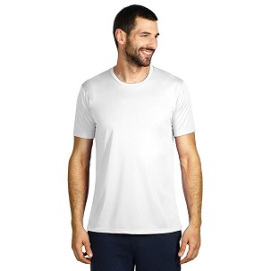 TEE, sports t-shirt, 100% polyester, white