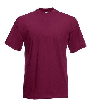Fruit of the Loom, Valueweight, muška pamučna majica kratkih rukava, burgundi, XL