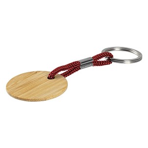 LOG, wooden key holder, red