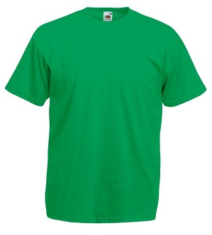 Fruit of the Loom, Valueweight, Men's Cotton Short Sleeve T-shirt, kelly green, 2XL