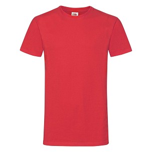 Fruit of the Loom, Sofspun, men's T-shirt, red, S