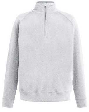 Fruit Of The Loom Fruit Of The Loom Lightweight Zip Neck Sweat, Light Sweat, Sweat, Light Sweat