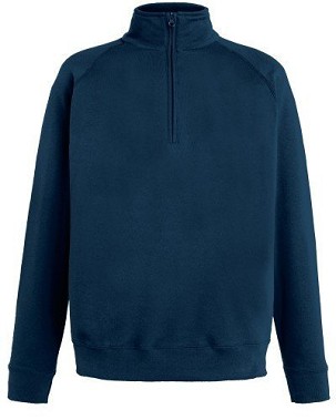 Fruit Of The Loom Fruit Of The Loom Lightweight Zip Neck Sweat, Light Sweat, Sweat, Light Sweat