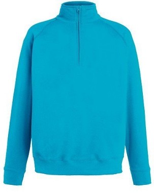 Fruit Of The Loom Fruit Of The Loom Lightweight Zip Neck Sweat, Light Sweat, Sweat, Light Sweat