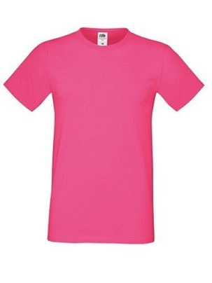 Fruit of the Loom, Sofspun, men's T-shirt, fuchsia, 3XL