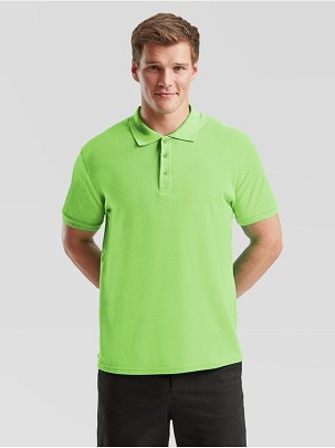 Fruit of the Loom, Premium Polo, Premium Men's Polo Shirt, Lime, S