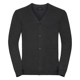 RUSSEL Men's Hooded V-neck Cardigan