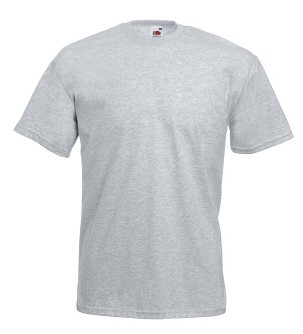 Fruit of the Loom, Valueweight, Men's Cotton T-shirt, Ash Gray, 5XL