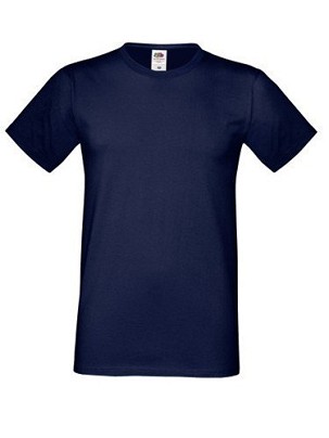 Fruit of the Loom, Sofspun, men's T-shirt, dark waistcoat, S