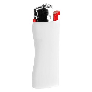 PYRO SOFT, plastic flint lighter, white