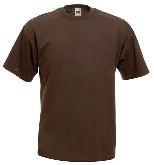 Fruit of the Loom, Valueweight, muška pamučna majica kratkih rukava, čokoladna, 2XL