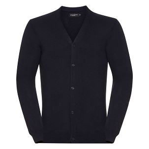 RUSSEL Men's Hooded V-neck Cardigan