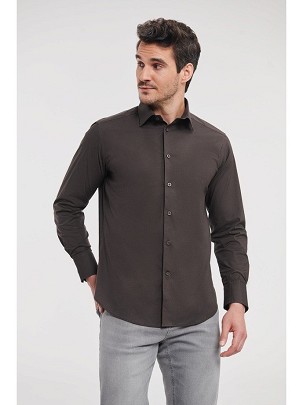 RUSSELL men's long-sleeved shirt FITTED