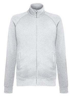 Fruit of the Loom, Lightweight Sweat Jacket, Lightweight Sweat Jacket, Ash Gray, S
