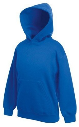 Fruit Of The Loom, Kids Classic Hooded Sweat, duks za decu sa kapuljačom, royal plava, 14-15