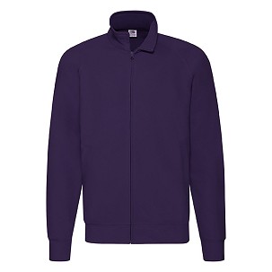 Fruit of the Loom, Lightweight Sweat Jacket, Lightweight Sweat Jacket, Purple, S