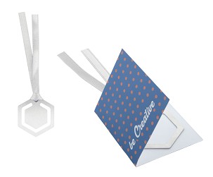 Edelmark Creative bookmark, hexagon