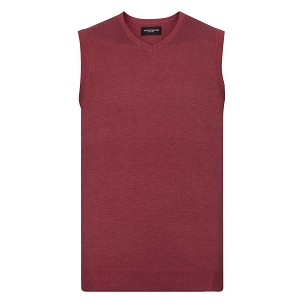 Men's V-Neck Sleeveless Knitted Pullover