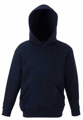 Fruit Of The Loom, Kids Classic Hooded Sweat, duks za decu sa kapuljačom, tamno teget, 5-6