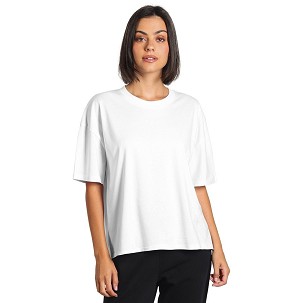 BIG T LADY, oversized organic cotton t-shirt, 180 g/m2, white