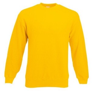 Fruit of the Loom, Classic Set-in Sweat, klasični muški duks,suncokret žuta , M