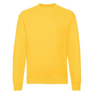 Fruit of the Loom, Classic Set-in Sweat, Men's Classic Hoodie, Sunflower Yellow, L