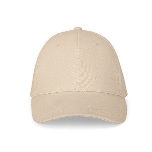 NATHAN. Kapa od 100% četkanog pamuka (260 g/m²) sa 6 panela, bež