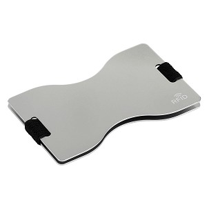SHIELD, držač za kartice sa rfid zaštitom, srebrni
