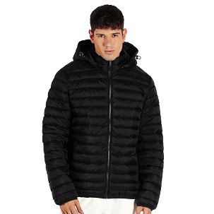LIBERTY JACKET MEN, jakna sa kapuljačom, crna